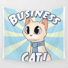 Business Cat! Wall Tapestry