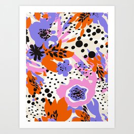 Bold Floral Cutout Art Print
