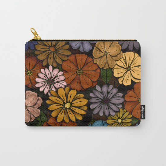 Abstract #418 Flower Power #6 Carry-All Pouch