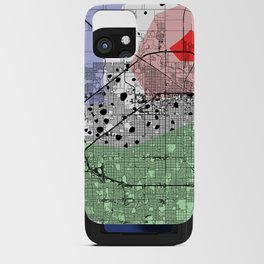 Lubbock, USA - minimalist map collage iPhone Card Case