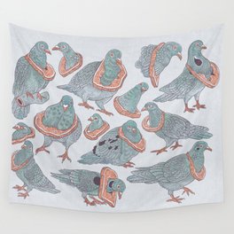 Pigeon Bread Necklaces Wall Tapestry