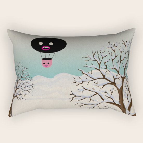 b r r r Rectangular Pillow