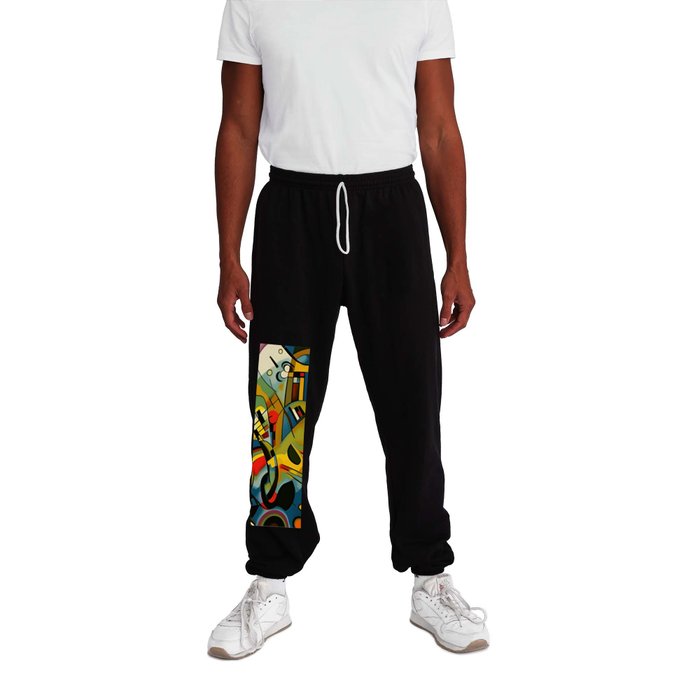 Kandinsky Style Shape Composition Sweatpants