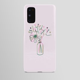 Mini Bouquets from cafes, Bristol Loaf — pink and spring green theme Android Case