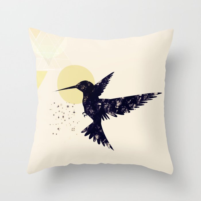 Bird X Throw Pillow