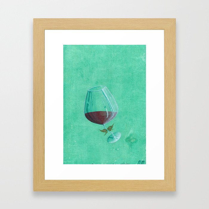 Wine Fairies 3 - Merlot Framed Art Print