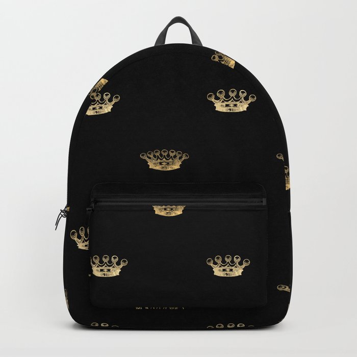 Black backpack with sales rose gold zipper