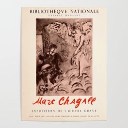 L'Apparition - Bibliotheque Nationale - Marc Chagall, 1957 Poster