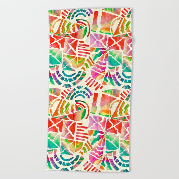 Aquarelle abstract I Beach Towel