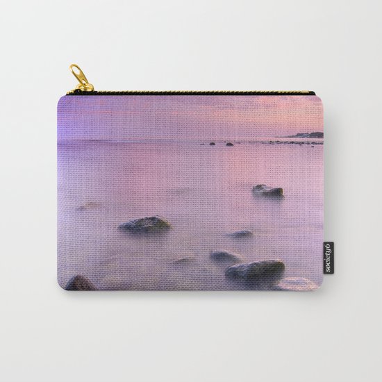 "Pink Sunset. Mediterranean sea." Carry-All Pouch