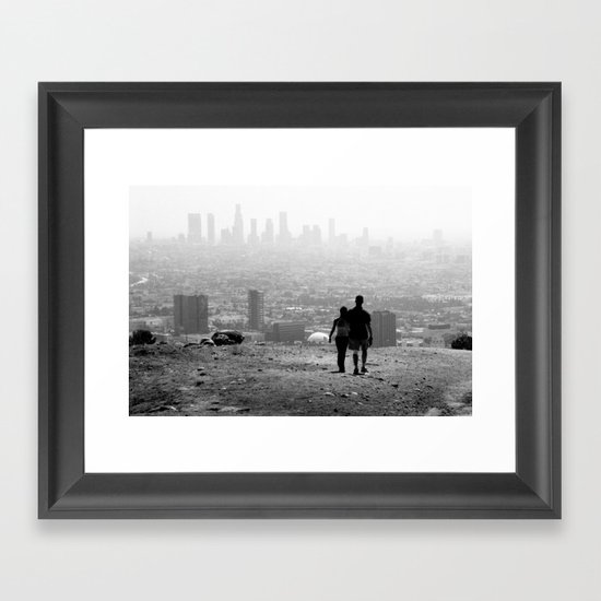 Distant City Framed Art Print