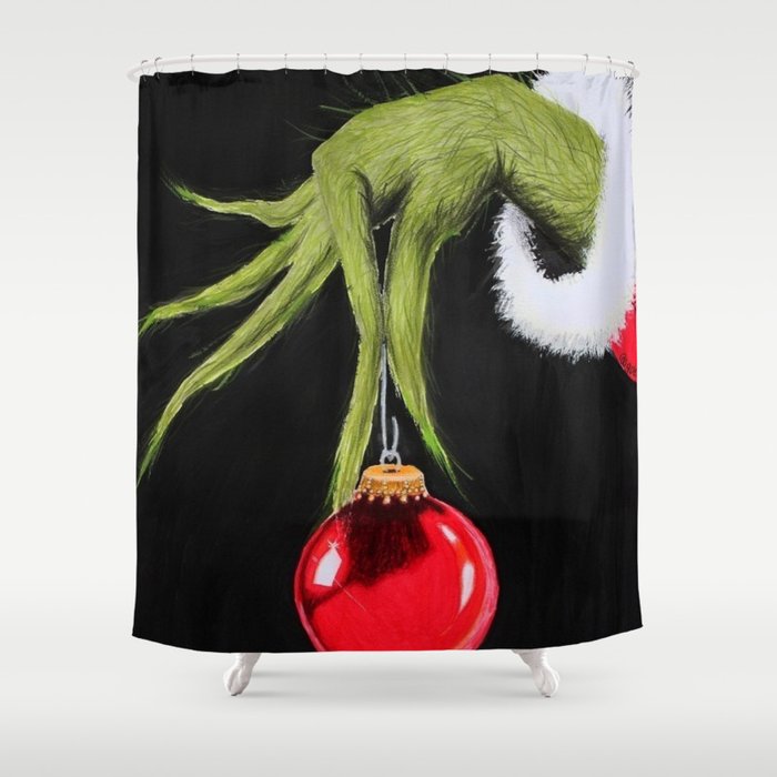 Christmas Grinchmas Shower Curtain