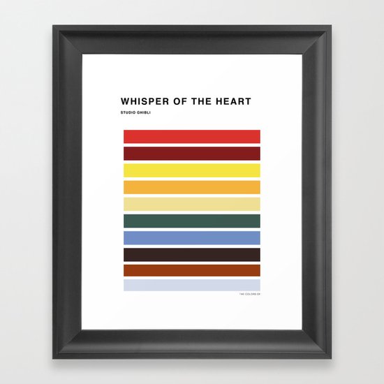 The colors of - Whisper of the heart Framed Art Print