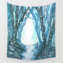 Spotted Forest Watercolor Wall Tapestry