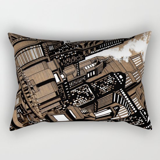 Cityscape Rectangular Pillow