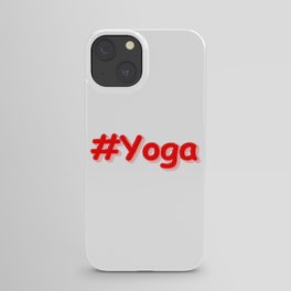 "#Yoga" Cute Design. Buy Now iPhone Case