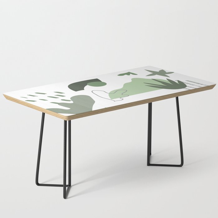 Green Beach Vibes Matisse Inspired Coffee Table