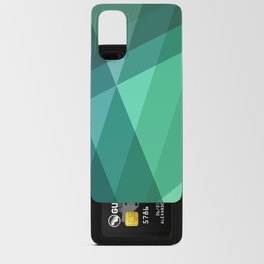 Fig. 046 Mint, Sea Green, Blue & Teal Geometric Android Card Case