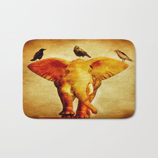 Perch of ravens Bath Mat