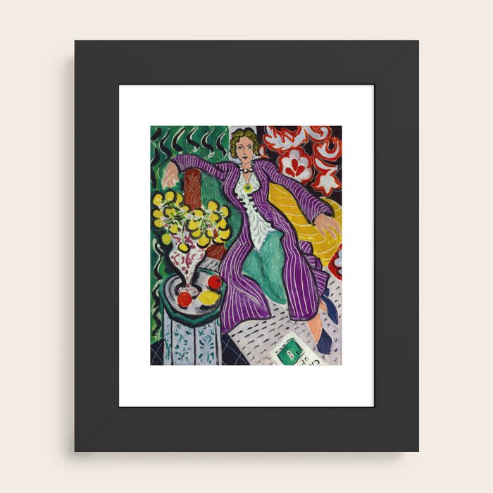 Matisse - Woman in a Purple Coat Print | Colorful Art Poster