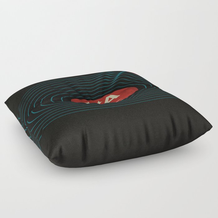 Soundwaves Floor Pillow