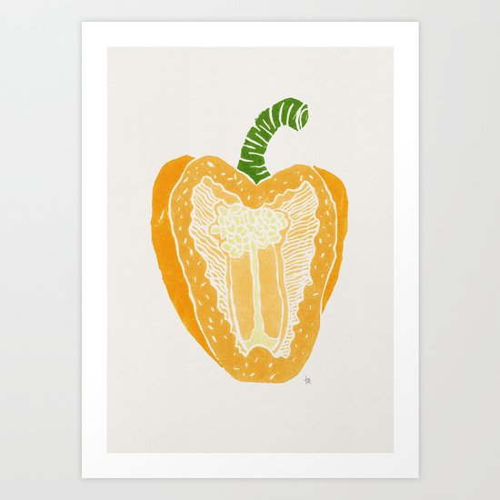 Yellow Pepper Art Print