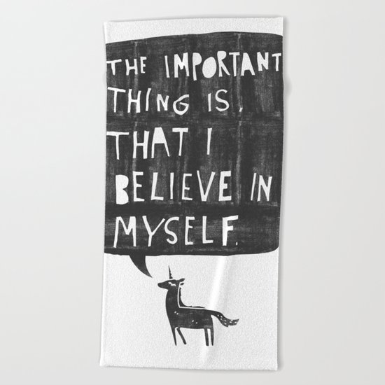 Believe Beach Towel