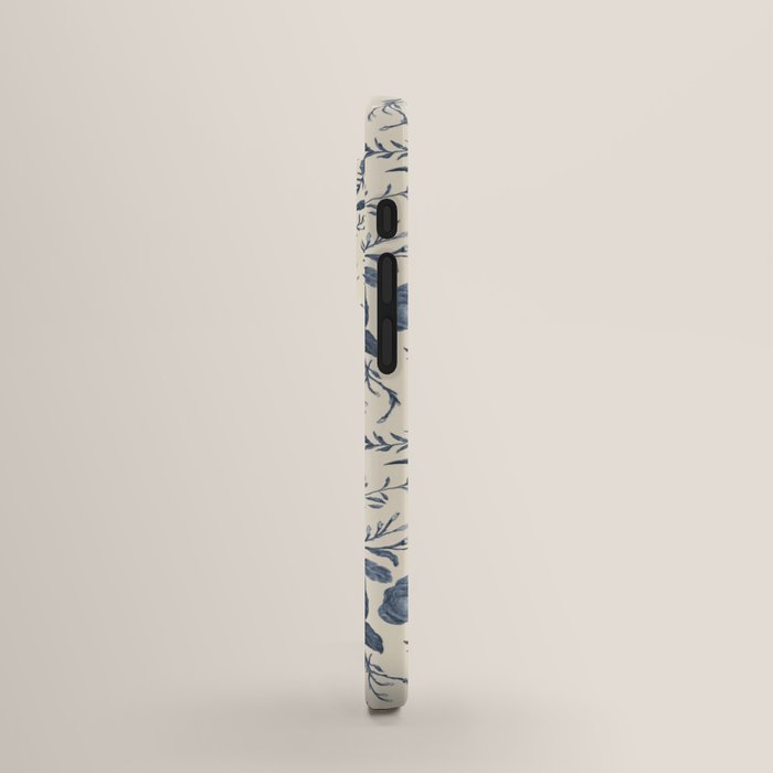 Blue Floral Pattern iPhone Case by Jessica Roux | Society6