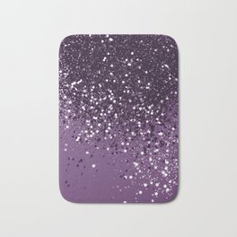 PURPLE Glitter Dream #1 (Faux Glitter) #shiny #decor #art #society6 Bath Mat