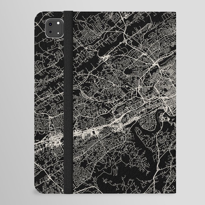 Knoxville City Map Poster - USA iPad Folio Case