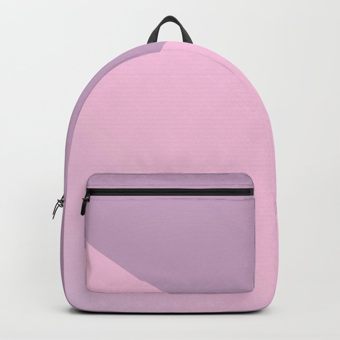 Pretty Pastel Pink and Purple Diagonal Color Block Backpack