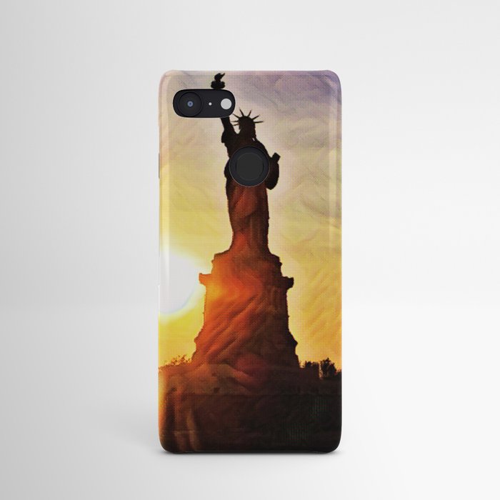 Statue Of Liberty | Lady Liberty | NYC | Landmark | Sunset | America | USA | Travel Photography Painting Android Case