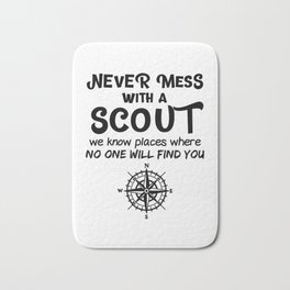 Scout Gift Bath Mat | Dad, Girl, Nature, Tent, Curated, Boyscout, Eagle, Scouts, Boy, Boyscouts 