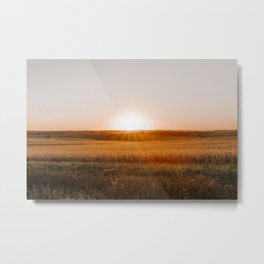 Iowa Sunset Metal Print