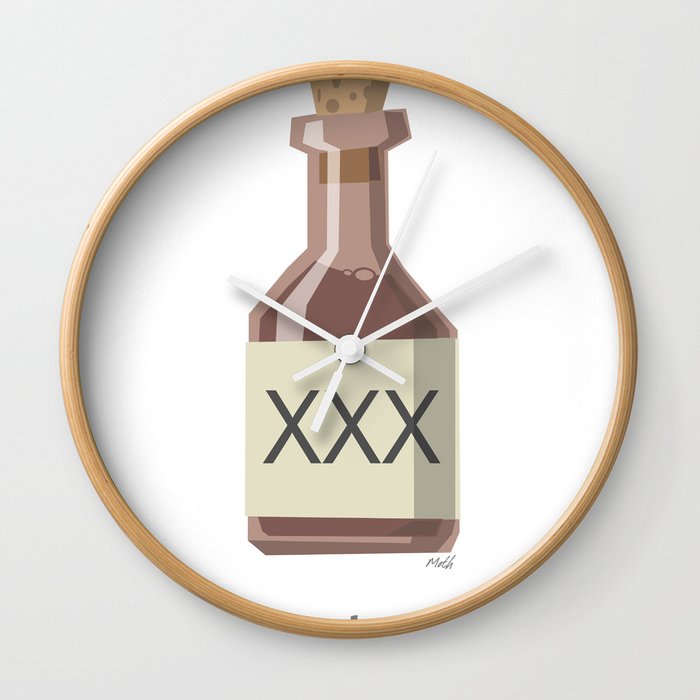 XXX Bottle Wall Clock
