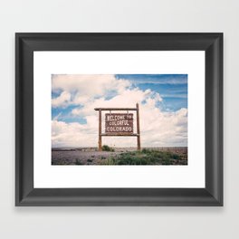 Welcome to Colorful Colorado Framed Art Print