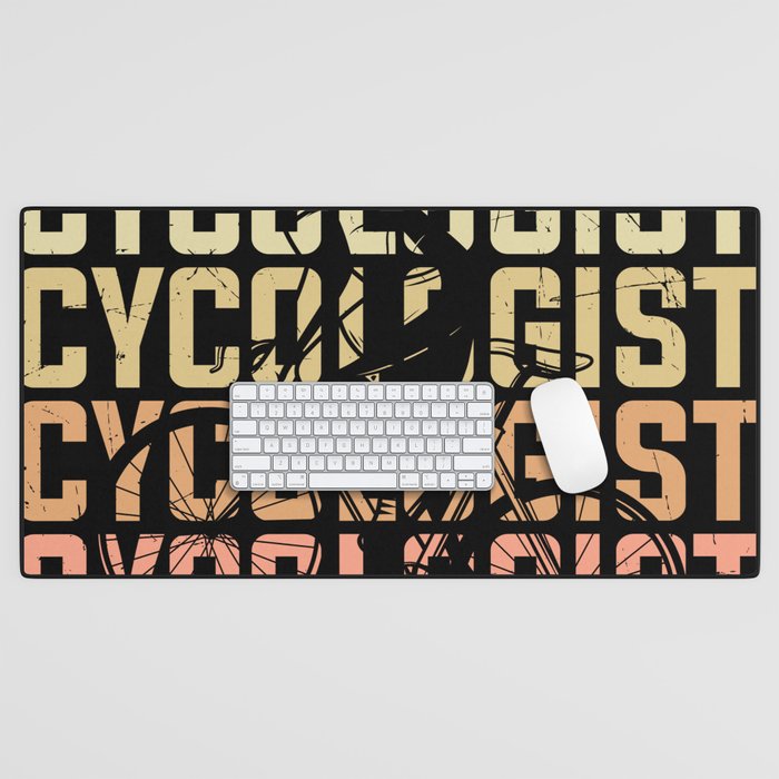 Cycologist definition funny cyclist quote Desk Mat