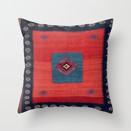 Ashar Ru Khorsi Kerman South Persian Blanket Print Throw Pillow