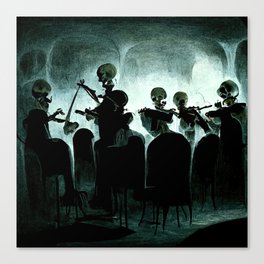 The Skeleton Orchestra Canvas Print