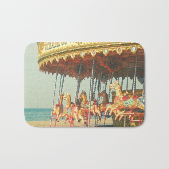 Seaside Carousel Bath Mat