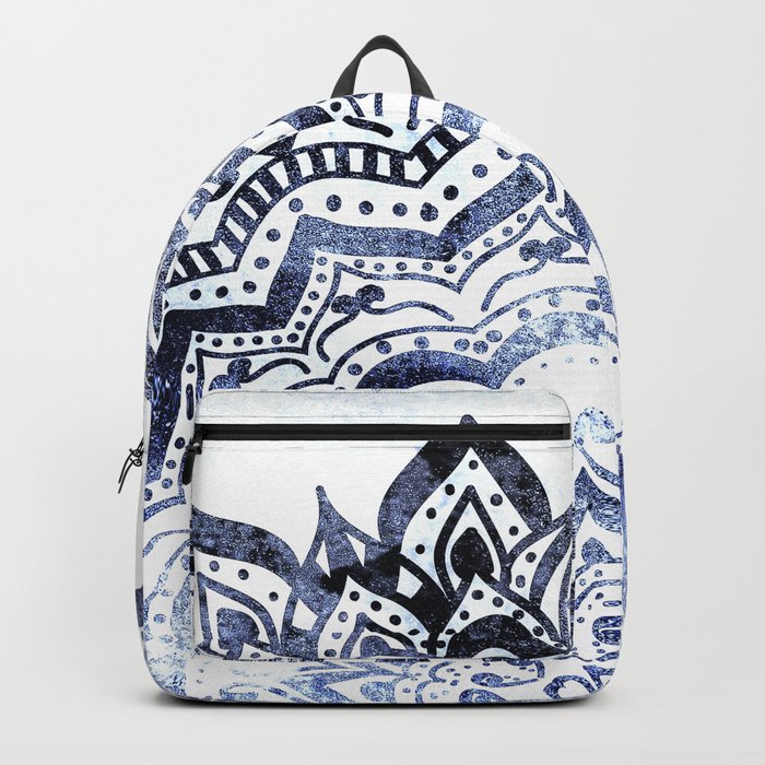 BLUE ORION JEWEL MANDALA Backpack by Nika Society6