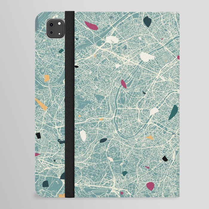 Paris - Authentic City Map - France - Minimalist iPad Folio Case