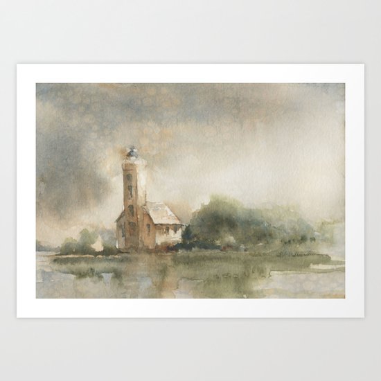 Grand Island Guardian Art Print