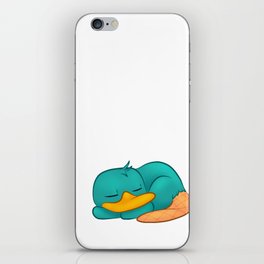 Sleepy Little Platypus iPhone Skin