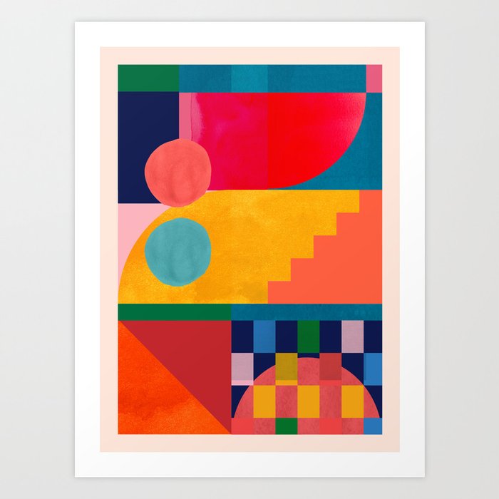 Geometric Shapes 149 Art Print