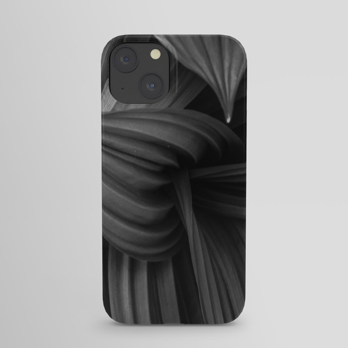 Corn Lily (black and white) iPhone Case