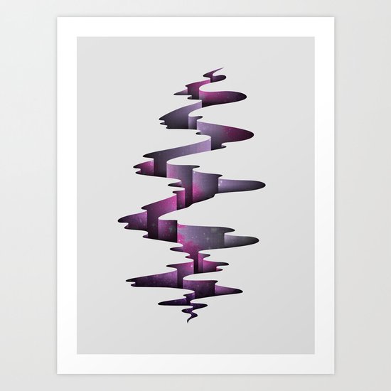 Tectonic Wormhole Art Print