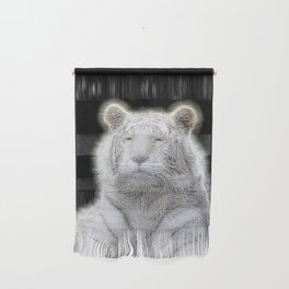 Spiked White Bengal Tiger Wall Hanging