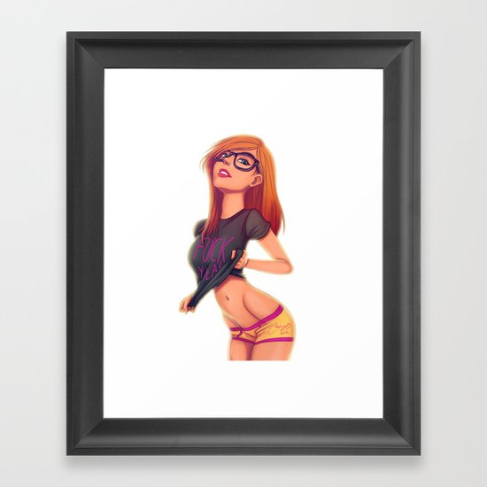 FUCK YEA Framed Art Print