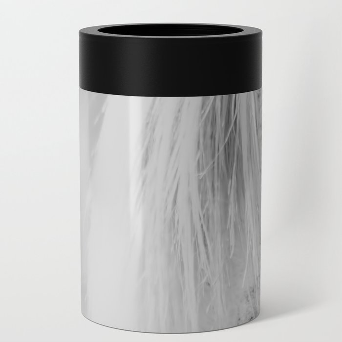 Horse Photography - Wild Horses Print - Black and White horse - Horses Mane - Animal print Can Cooler